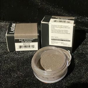 Larenim Dark Brown just browzen eyebrow liner mineral makeup loose powder new
